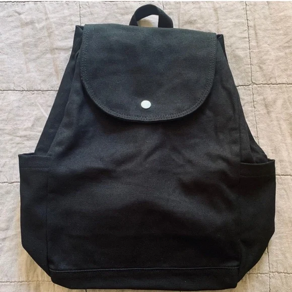 NWOT BAGGU BLACK Drawstring Backpack - Picture 7 of 7